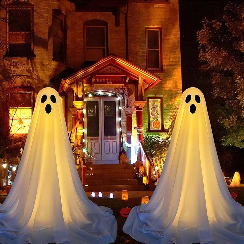 2-Pack Spooky Ghost Halloween Decorations