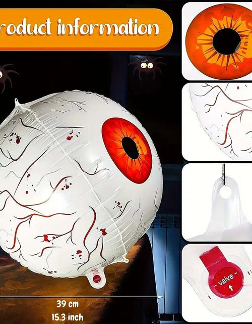 Load image into Gallery viewer, Halloween Inflatable Eyeball Balloons - Spooky &amp; Fun Decorations
