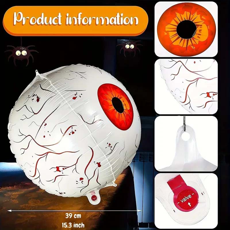 Halloween Inflatable Eyeball Balloons - Spooky & Fun Decorations