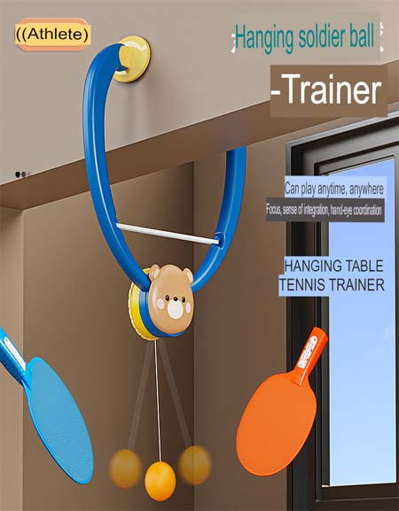 Load image into Gallery viewer, Hanging Table Tennis Paddles and Balls Zydropshipping
