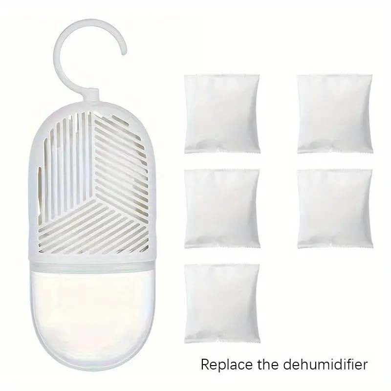 6-Piece Reusable Hanging Dehumidifier Set