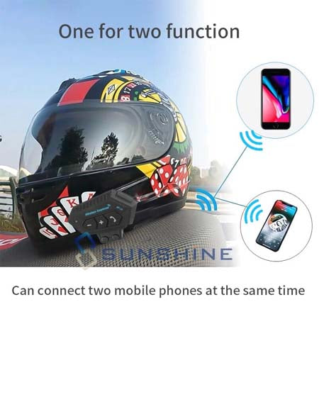 Load image into Gallery viewer, Bluetooth Motorcycle Helmet Speaker: Hands-Free Calling, MIC
