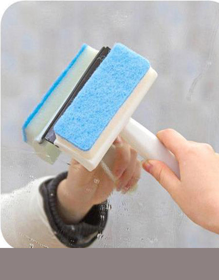 Load image into Gallery viewer, Hot Sale: SparkleSwift Double-Sided Glass Scraper - Effortless Bathroom Cleaning for Mirrors, Tiles, Windows Zydropshipping
