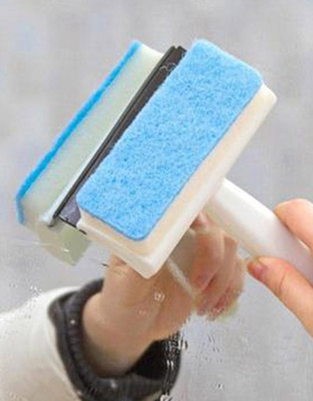 Load image into Gallery viewer, Hot Sale: SparkleSwift Double-Sided Glass Scraper - Effortless Bathroom Cleaning for Mirrors, Tiles, Windows Zydropshipping
