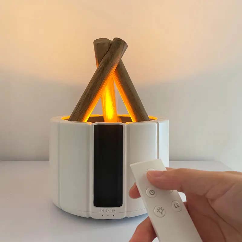 Bonfire Humidifier – Ultrasonic Mist Maker with Flickering Flame Effect