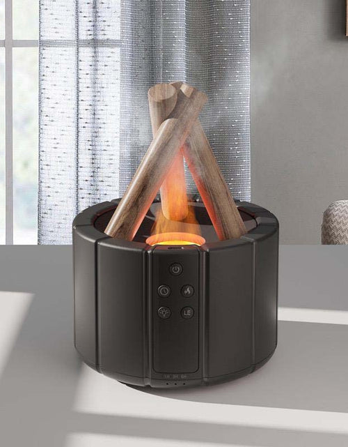 Load image into Gallery viewer, Bonfire Humidifier – Ultrasonic Mist Maker with Flickering Flame Effect
