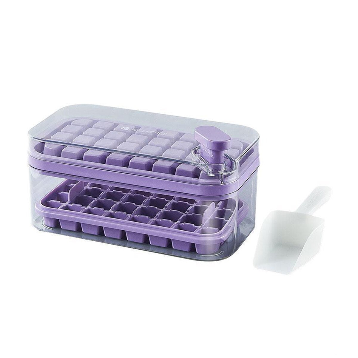 Ice Cube Tray Set - Nugget Ice with Storage, Stackable, Easy Release Zydropshipping