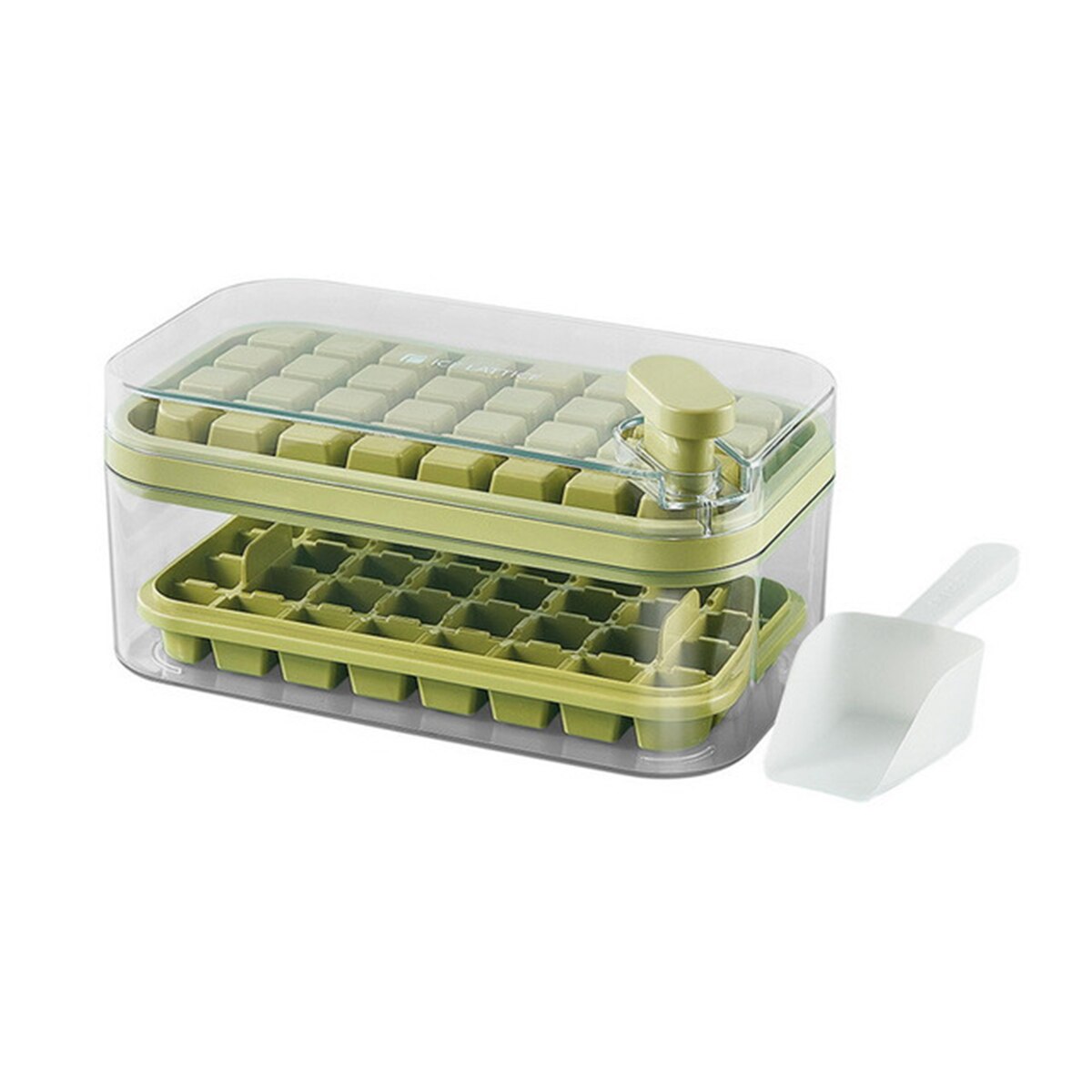 Ice Cube Tray Set - Nugget Ice with Storage, Stackable, Easy Release Zydropshipping