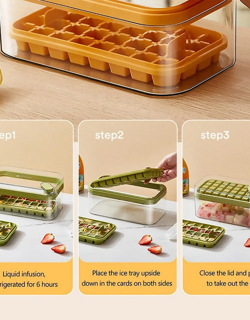 Load image into Gallery viewer, Ice Cube Tray Set - Nugget Ice with Storage, Stackable, Easy Release Zydropshipping
