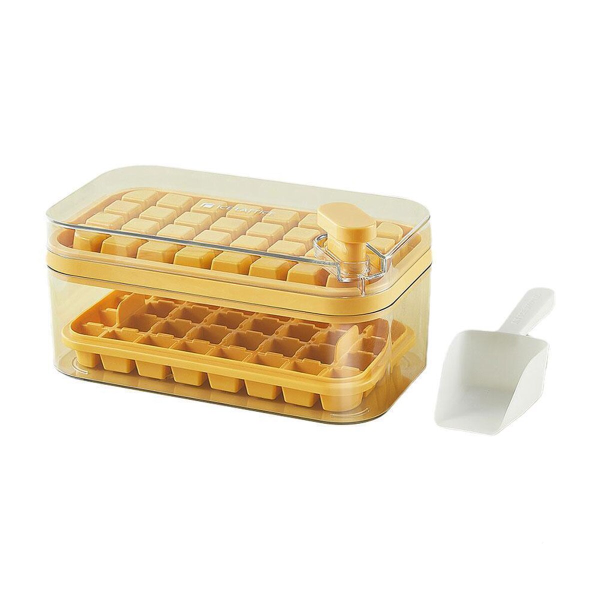 Ice Cube Tray Set - Nugget Ice with Storage, Stackable, Easy Release Zydropshipping