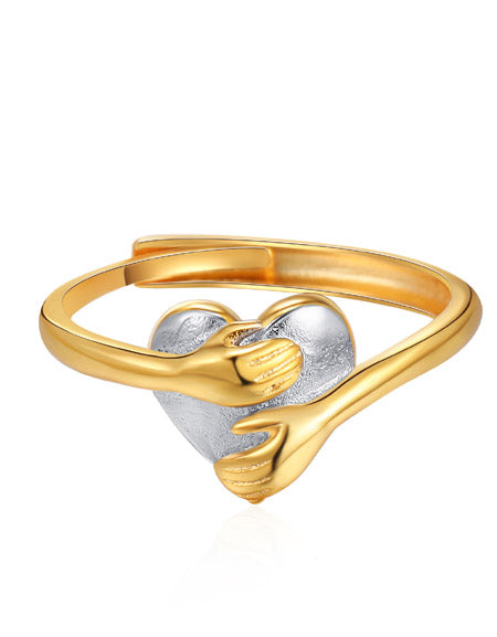 Load image into Gallery viewer, InfinityBond Double Hand Love Ring: Symbolizing Endless Connection Zydropshipping
