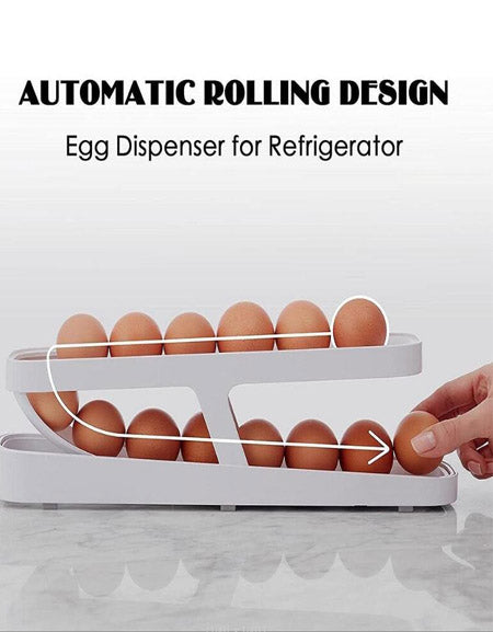 Load image into Gallery viewer, Jing Egg Storage Rack: Rolldown Dispenser Zydropshipping
