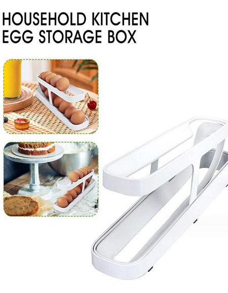 Load image into Gallery viewer, Jing Egg Storage Rack: Rolldown Dispenser Zydropshipping
