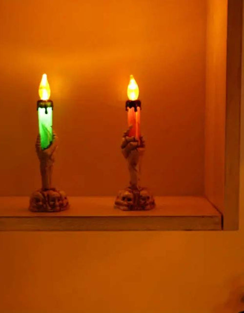 Load image into Gallery viewer, 3pcs Halloween LED Skull Candle Holders
