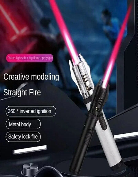 Load image into Gallery viewer, Lightsaber Lighter (Black) - Unleash the Force with Style in the Palm of Your Hand Zydropshipping
