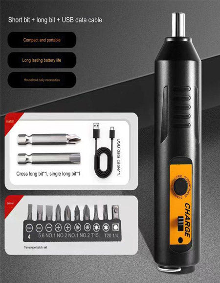 Lithium Electric Hand Drill Set: Effortless Home Repairs and Appliance Disassembly. Compact, powerful, and multi-functional for your convenience Zydropshipping