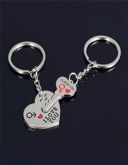 Load image into Gallery viewer, Love Beyond Borders: Cross-Border Couple Key Chain Set Zydropshipping
