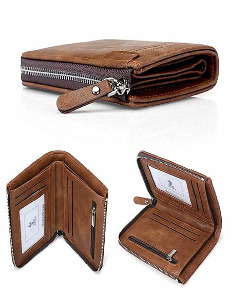 Luxury Men's Leather Wallet Safe - Elevate Your Style with Premium Security Zydropshipping