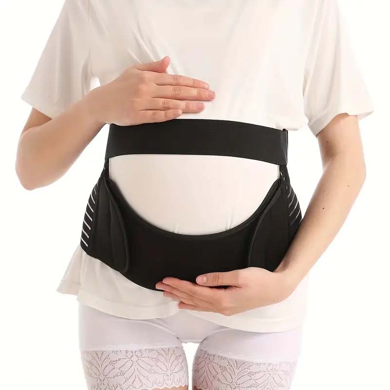 3-in-1 Pregnancy Support Belt for Back, Pelvic & Hip Pain (XL, Black)