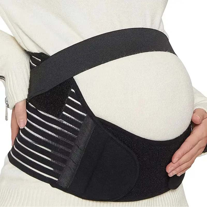 3-in-1 Pregnancy Support Belt for Back, Pelvic & Hip Pain (XL, Black)