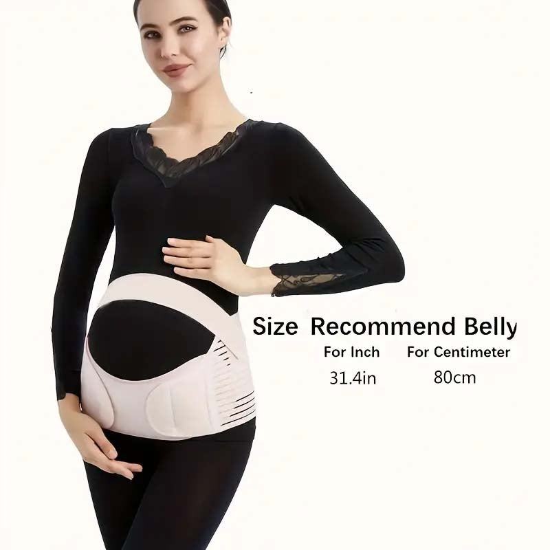 3-in-1 Pregnancy Support Belt for Back, Pelvic & Hip Pain (XL, Black)