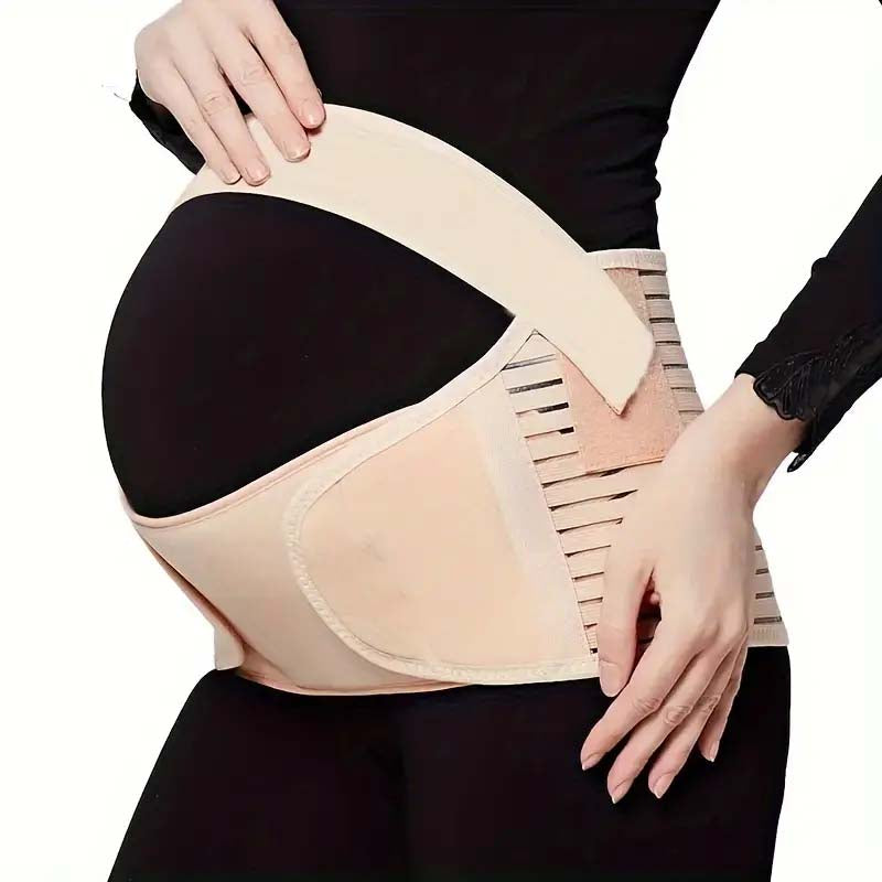 3-in-1 Pregnancy Support Belt for Back, Pelvic & Hip Pain (XL, Black)