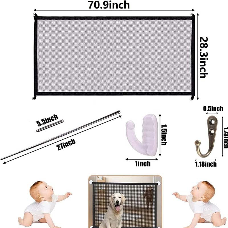 Portable Kids & Pets Safety Door Guard: Secure and Easy-to-Use