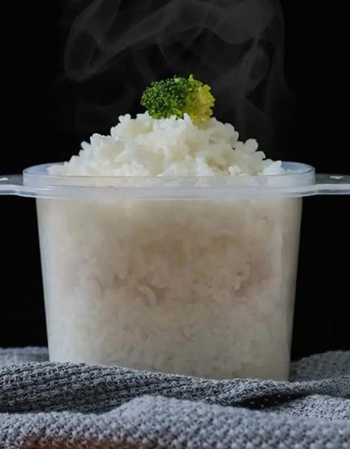 Load image into Gallery viewer, Portable White Microwave Rice Cooker
