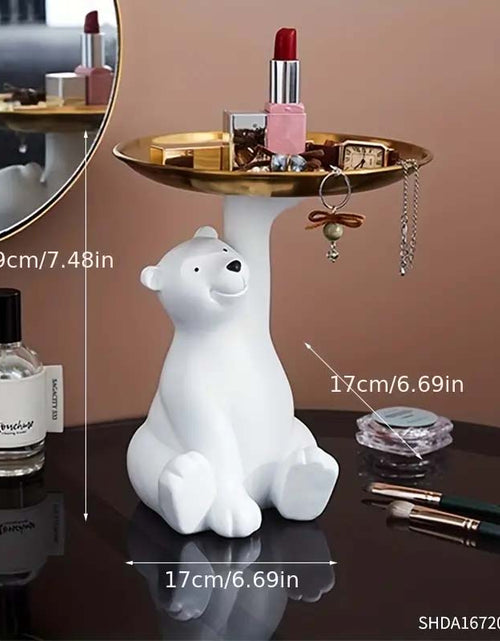 Load image into Gallery viewer, Resin Polar Bear Figurine  Multi-Functional Desk Decoration
