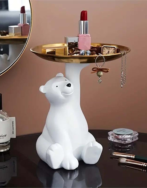 Load image into Gallery viewer, Resin Polar Bear Figurine  Multi-Functional Desk Decoration
