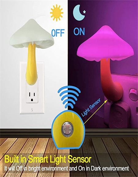 Load image into Gallery viewer, Mushroom Wall Socket Lamp: Whimsical Illumination Zydropshipping
