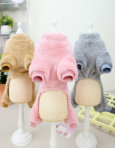 New 22 Three-Color Fleece Pet Clothes: Stylish and Warm for Dogs and Cats. Zydropshipping