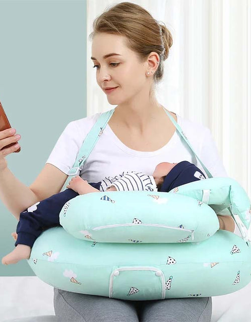 Load image into Gallery viewer, Cotton Nursing Pillow with Belt
