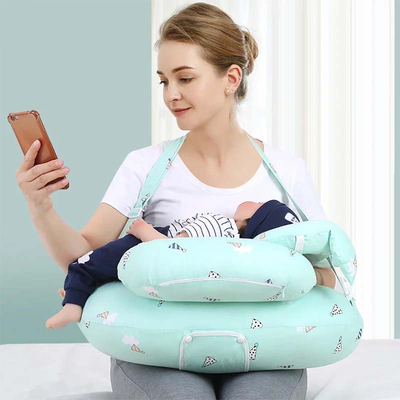 Cotton Nursing Pillow with Belt