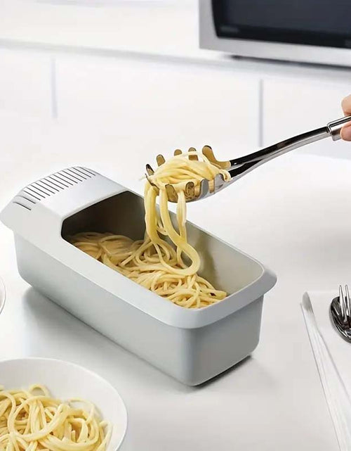 Load image into Gallery viewer, Microwave Pasta Cooker with Strainer
