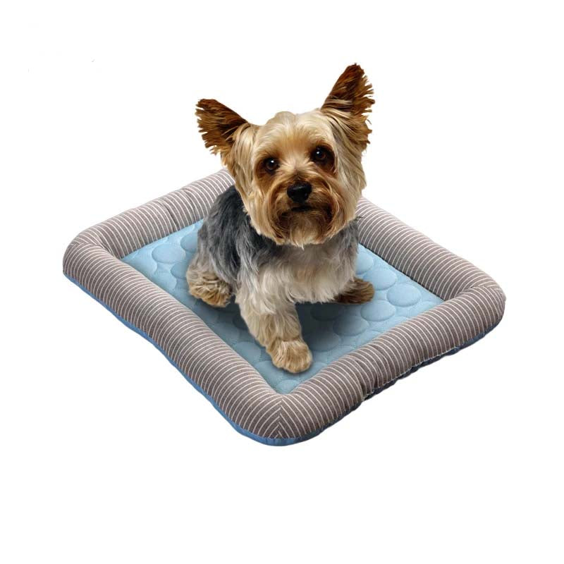 Pet Cooling Pad Bed - Ice Silk Soft Breathable Blue