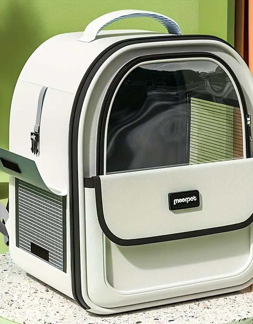 Load image into Gallery viewer, Transparent Space Capsule Pet Carrier - Stylish &amp; Secure Travel Solution for Pets
