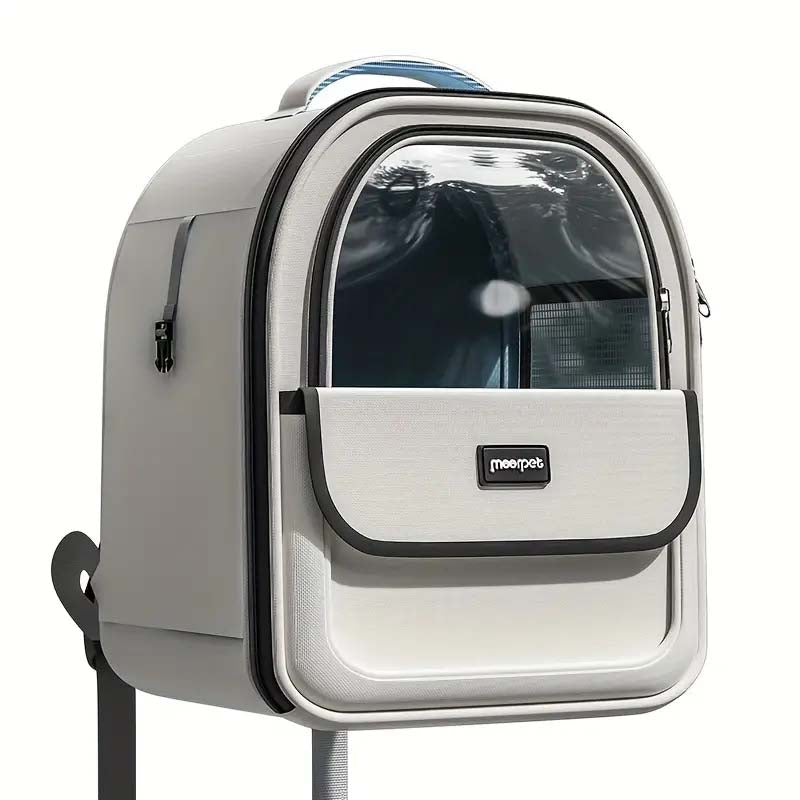 Transparent Space Capsule Pet Carrier - Stylish & Secure Travel Solution for Pets