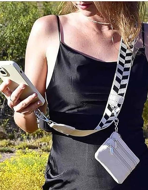 Load image into Gallery viewer, Clip and Go Phone Strap with Zippered Pouch and Crossbody Wallet
