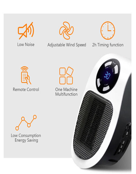 Load image into Gallery viewer, Portable Electric Ceramic Fan Heater Zydropshipping
