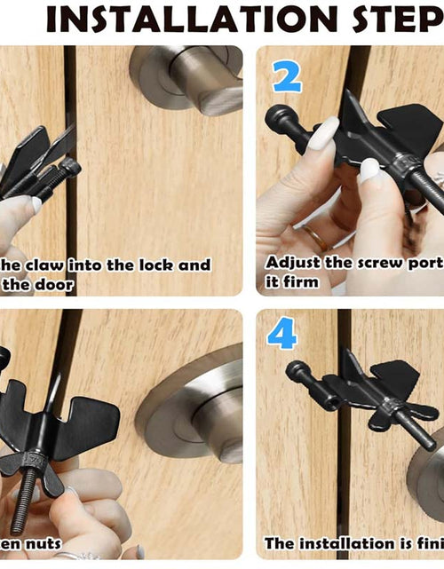 Load image into Gallery viewer, Heavy Duty Portable Door Lock Adjustable Security for Home Dorm and Hotel
