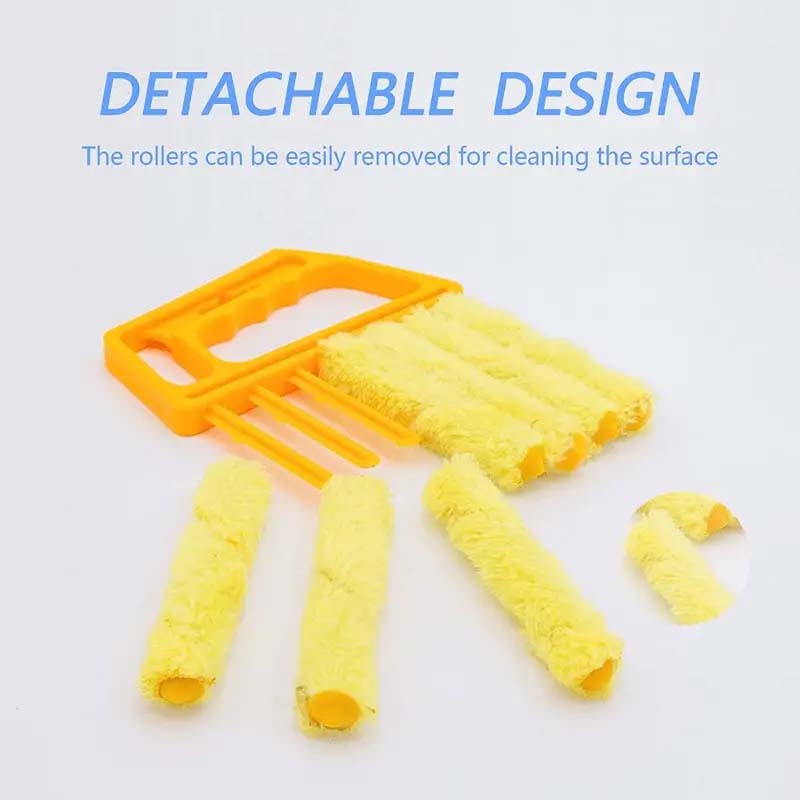 Portable Microfiber Window Cleaning Brush with Handle