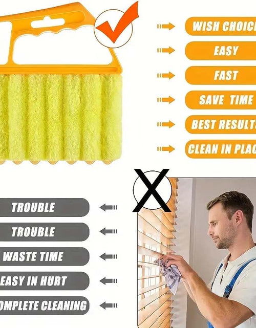 Load image into Gallery viewer, Portable Microfiber Window Cleaning Brush with Handle
