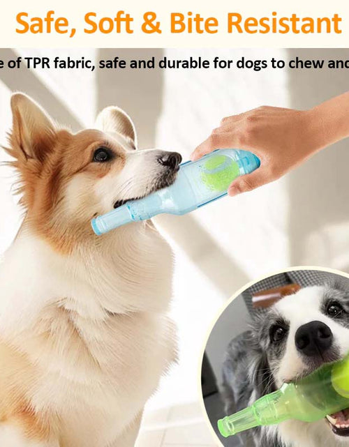 Load image into Gallery viewer, Interactive Squeaky Bottle Dog Toy: Enhance Playtime Fun
