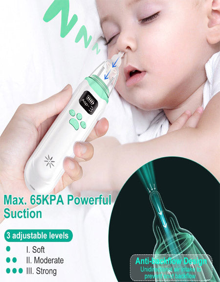 Load image into Gallery viewer, PowerSoothe Electric Baby Nasal Aspirator: Gentle and Effective Nose Cleaning for Infants Zydropshipping
