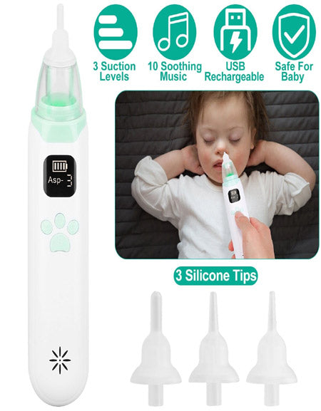 Load image into Gallery viewer, PowerSoothe Electric Baby Nasal Aspirator: Gentle and Effective Nose Cleaning for Infants Zydropshipping
