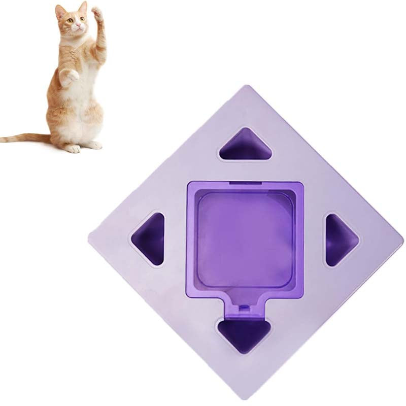 Interactive Cat Teaser Toy Purple