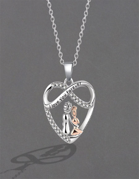 Radiant Love: Sterling Silver Heart Pendant Necklace - A Timeless Expression of Affection and Elegance Zydropshipping
