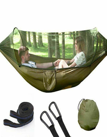 Relaxation and Protection: Hammock with Mosquito Net for Serene Outdoor Enjoyment Zydropshipping