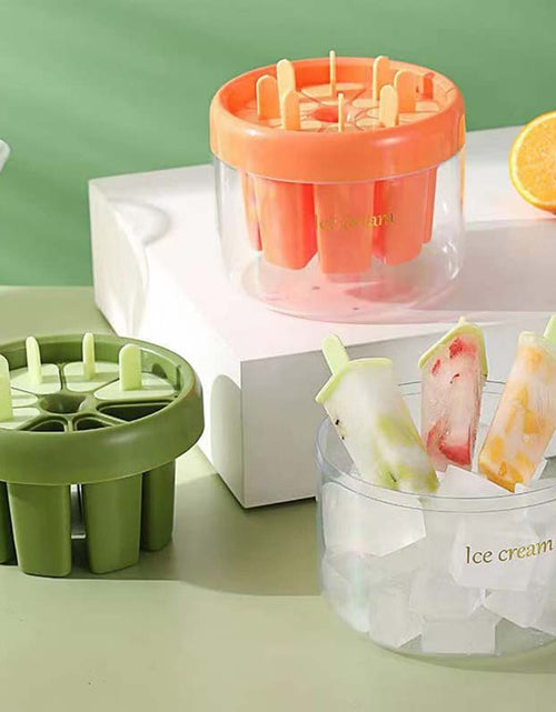 Load image into Gallery viewer, Reusable 8-Cavity Popsicle Mold Easy Release DIY Ice Cream Maker
